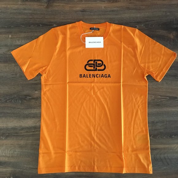 orange balenciaga t shirt